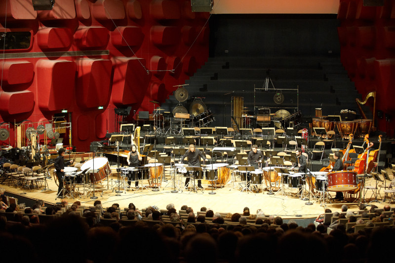 Etudiants percussionnistes du Conservatoire de Strasbourg © Philippe Stirnweiss