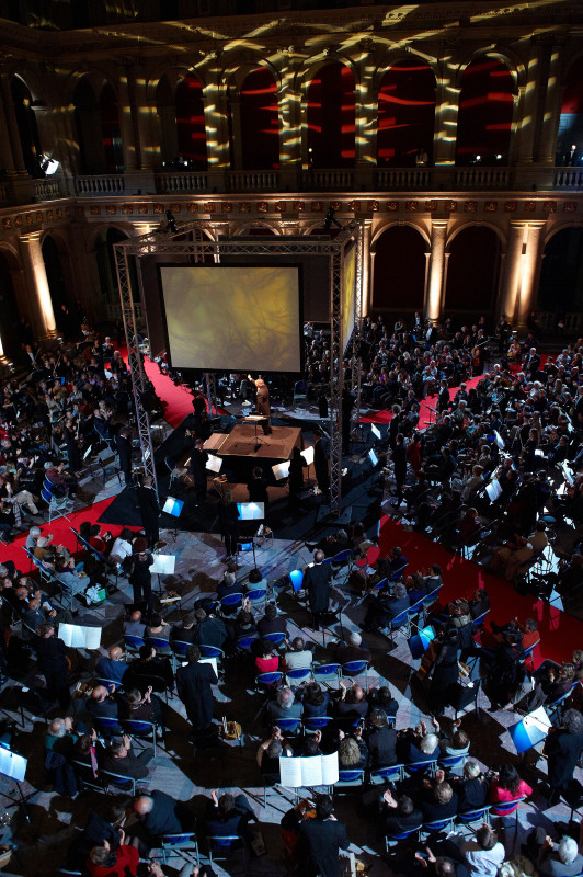 Le Brussels Philharmonic joue Terretektorh © Philippe Stirnweiss
