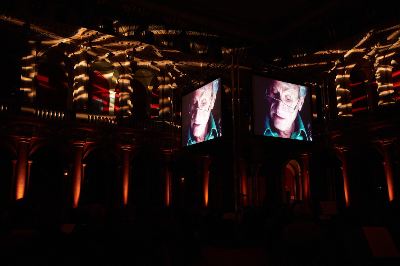 Projection du film  ARTE  Iannis Xenakis au Palais Universitaire © Philippe Stirnweiss