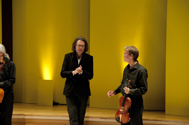 Pascal Dusapin avec le quatuor Arditti © Camille Roux
