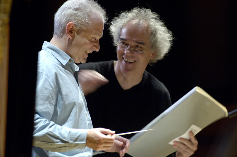 George Benjamin et Michael Jarrell © Christian Creutz