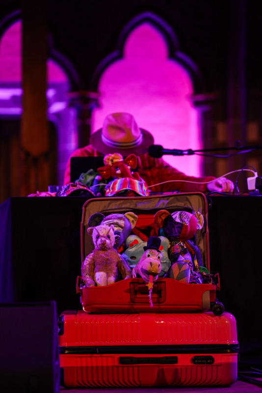 KKAARREENNIINNAA (Charlemagne Palestine, Oren Ambarchi, Daniel O’Sullivan), Festival Musica Strasbourg, 2025 © Thaïs Breton