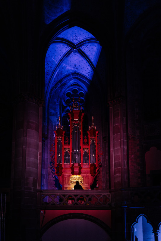 Gavin Bryars + Claire M Singer, Festival Musica Strasbourg, 2025 © Thaïs Breton