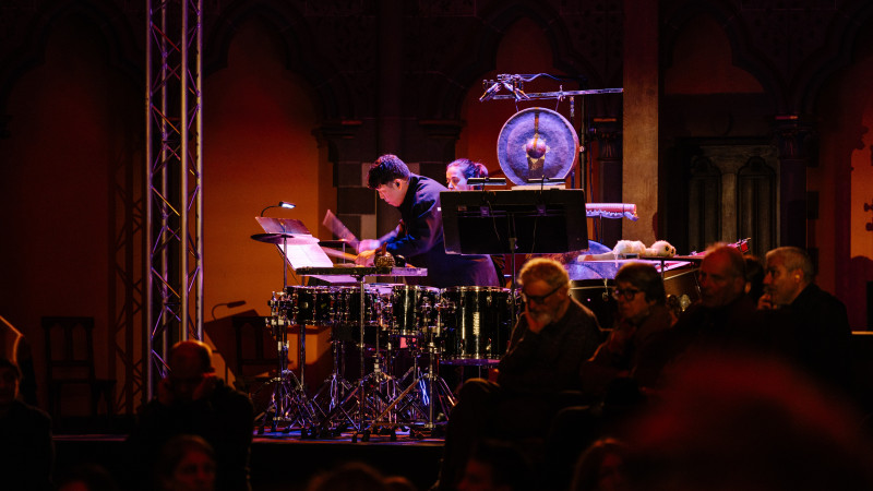 Le Noir de l’étoile (Gérard Grisey, Sixtrum, Les Percussions de Strasbourg), Festival Musica Strasbourg, 2025 © Thaïs Breton