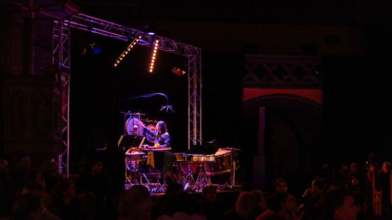 Le Noir de l’étoile (Gérard Grisey, Sixtrum, Les Percussions de Strasbourg), Festival Musica Strasbourg, 2025 © Thaïs Breton
