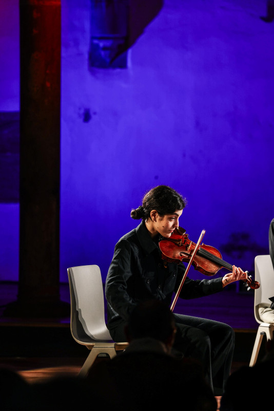 Songs of erosion (Clara Levy, Victor Guaita, Clara de Asís), Festival Musica Strasbourg, 2025 © Thaïs Breton