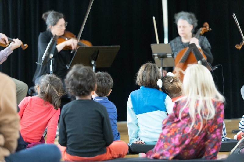 Mini Récital, Quatuor Bozzini, Mini Musica, Strasbourg, 2025 © Teona Goreci